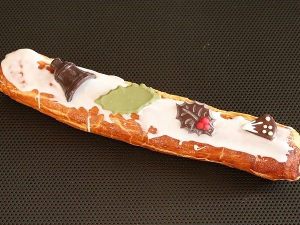 Kerst staaf versierd